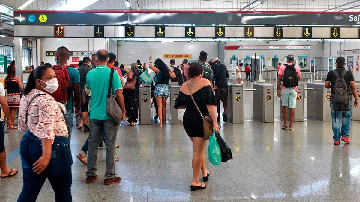 Câmeras de medição de temperatura nas estações de metrô. Foto: Mateus Pereira/GOVBA