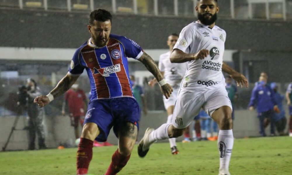 Bahia perde para o Santos por 3 a 1