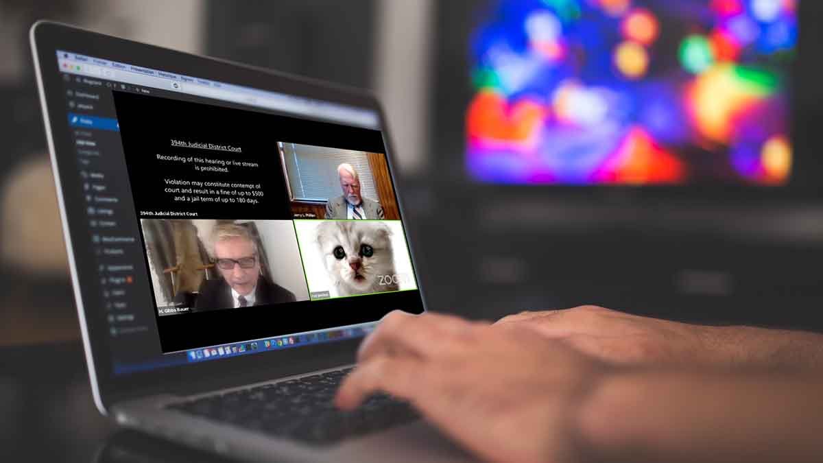 Mais uma situação inusitada aconteceu em uma reunião remota. Um advogado participando de uma videoconferência com um filtro de gatinho,