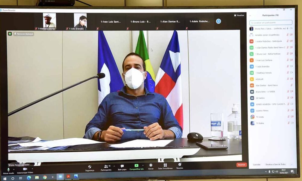 Oprefeito Bruno Reis lançou nesta quinta-feira (17), em coletiva virtual no Palácio Thomé de Souza, a Operação Dengue 2021, que prevê uma série de ações