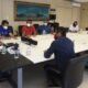 O prefeito Bruno Reis se reuniu com representantes dos trabalhadores da CSN nesta segunda-feira (29), no Palácio Thomé de Souza, para