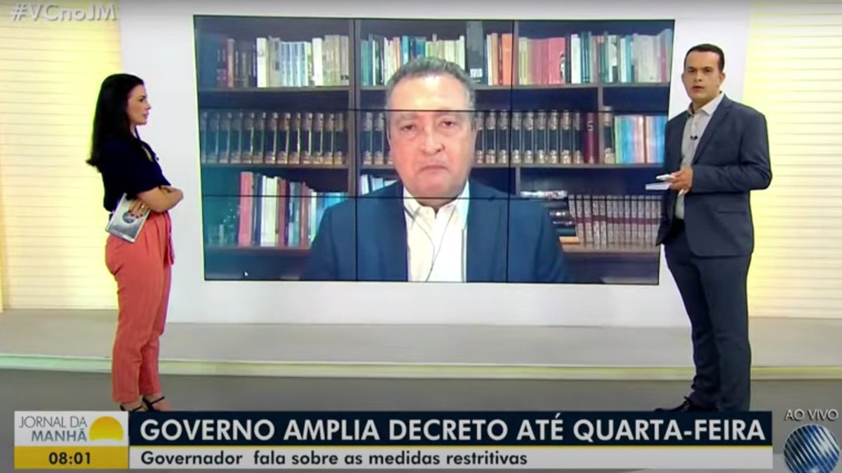 e do toque de recolher até o próximo dia 8, o governador Rui Costa se emocionou ao citar o sofrimento de um pai que perdeu a filha para a doença,