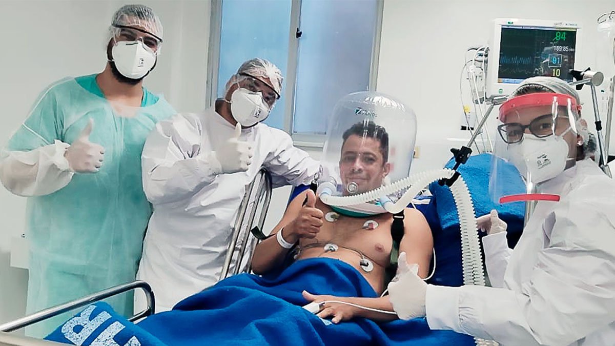 A Secretaria da Saúde do Estado da Bahia adquiriu 400 unidades de capacetes do tipo Helmet – um equipamento de ventilação mecânica não-invasiva