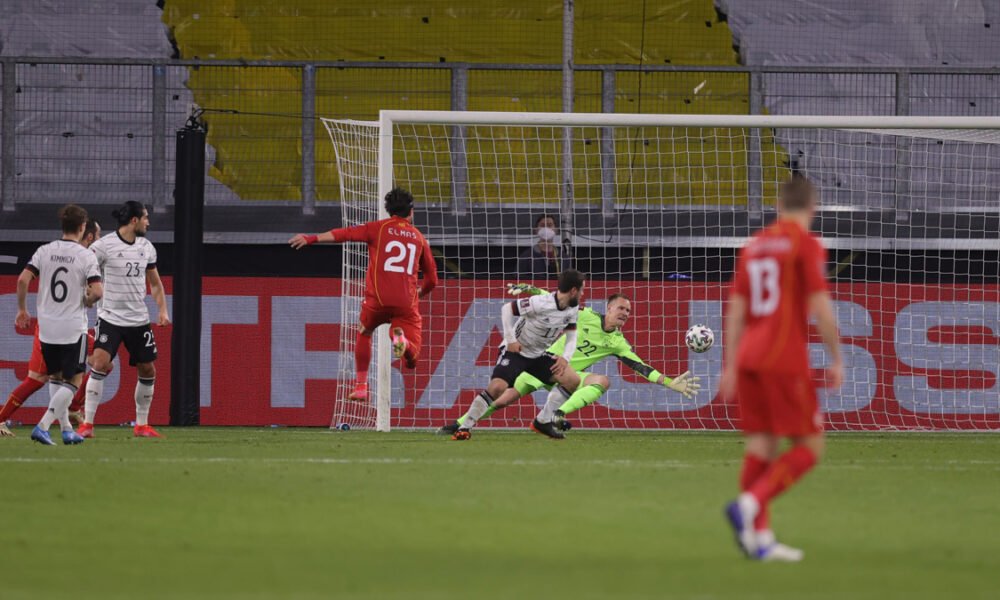 A zebra passeou pelos gramados da Europa nas Eliminatórias para a Copa 22. A poderosa Alemanha perdeu em casa para a Macedônia por 2 a 1.