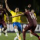 Atletas da seleção da Venezuela, adversária do Brasil no jogo de estreia da Copa América, neste domingo (13), às 18h, no Estádio Nacional de