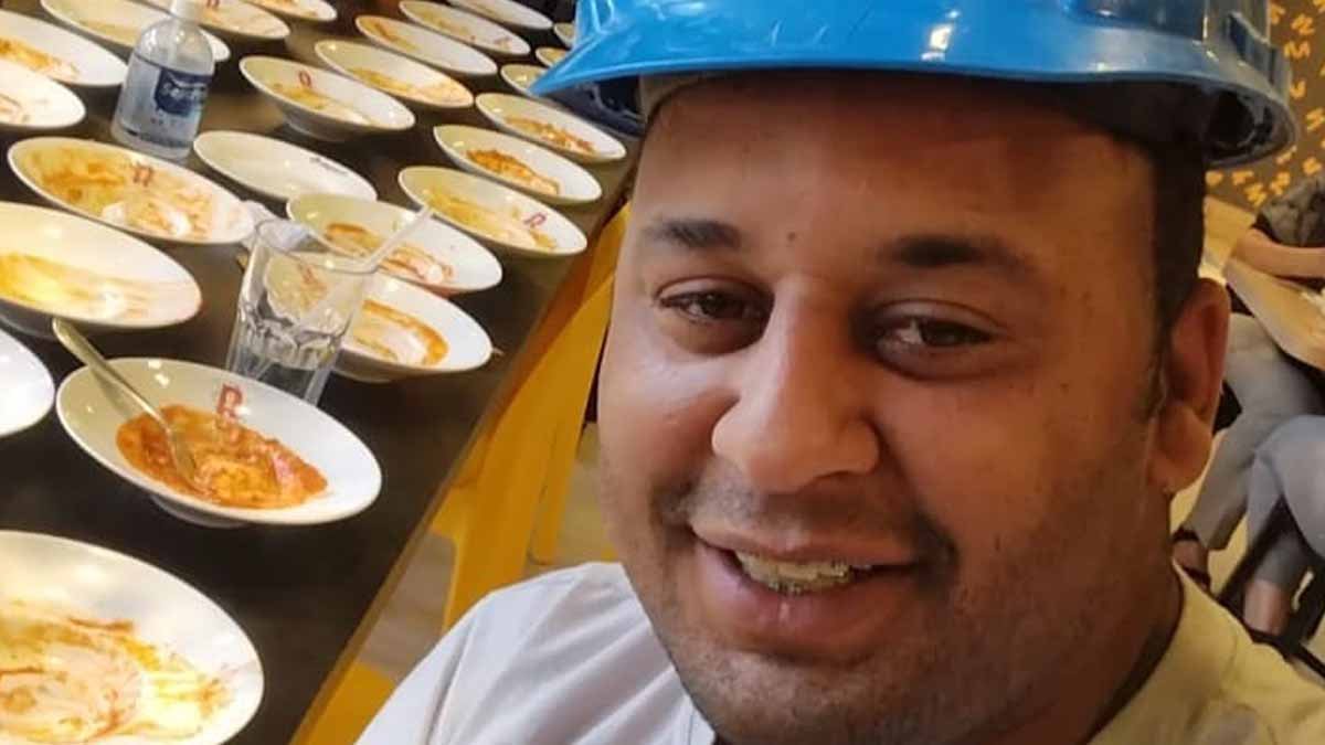 O pintor João Carlos Apolônio ficou bastante conhecido depois que um vídeo dele mostrando os 15 pratos de massa devorados em um rodízio e que