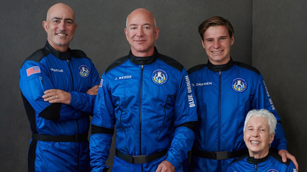 para o espaço deve acontecer nesta terça-feira (20). O primeiro voo tripulado da Blue Origin, empresa de exploração espacial de Jeff Bezos