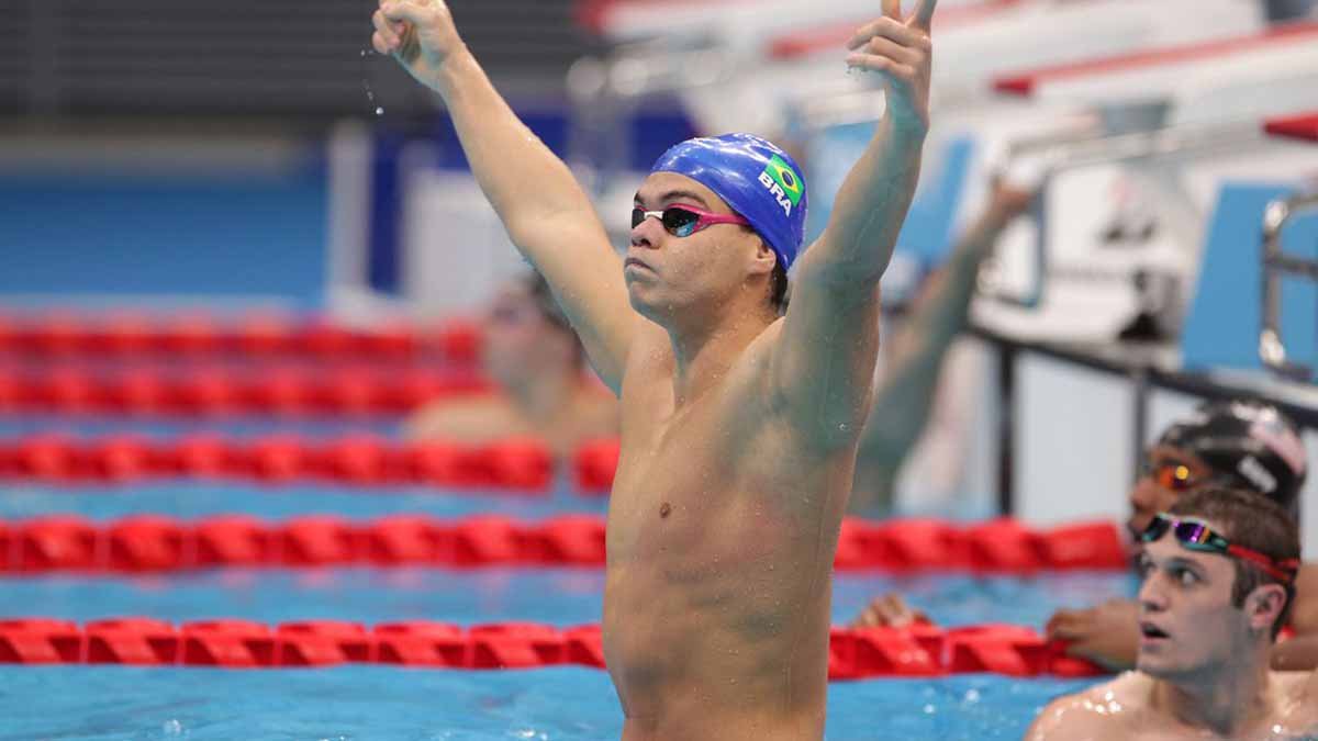 também conhecido como Gabrielzinho, conquistaram as duas primeiras medalhas para a natação brasileira na Paraolimpíada de Tóquio (Japão)