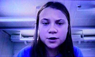 A ativista ambiental sueca Greta Thunberg criticou líderes globais por suas promessas de lidar com a emergência climática, classificando-os