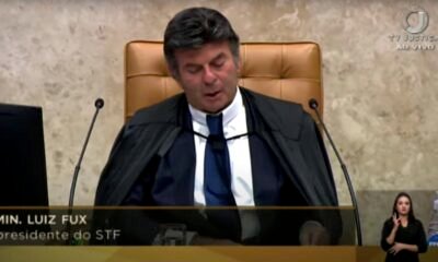 Antes de abrir a sessão de julgamentos desta quarta-feira, 8, no Supremo Tribunal Federal (STF), o presidente da Corte, ministro Luiz Fux,