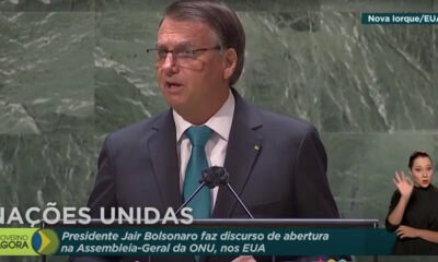 O presidente Jair Bolsonaro, em um discurso radical e repleto de inverdades na abertura da Assembleia Geral da ONU em Nova York nesta terça-feira,