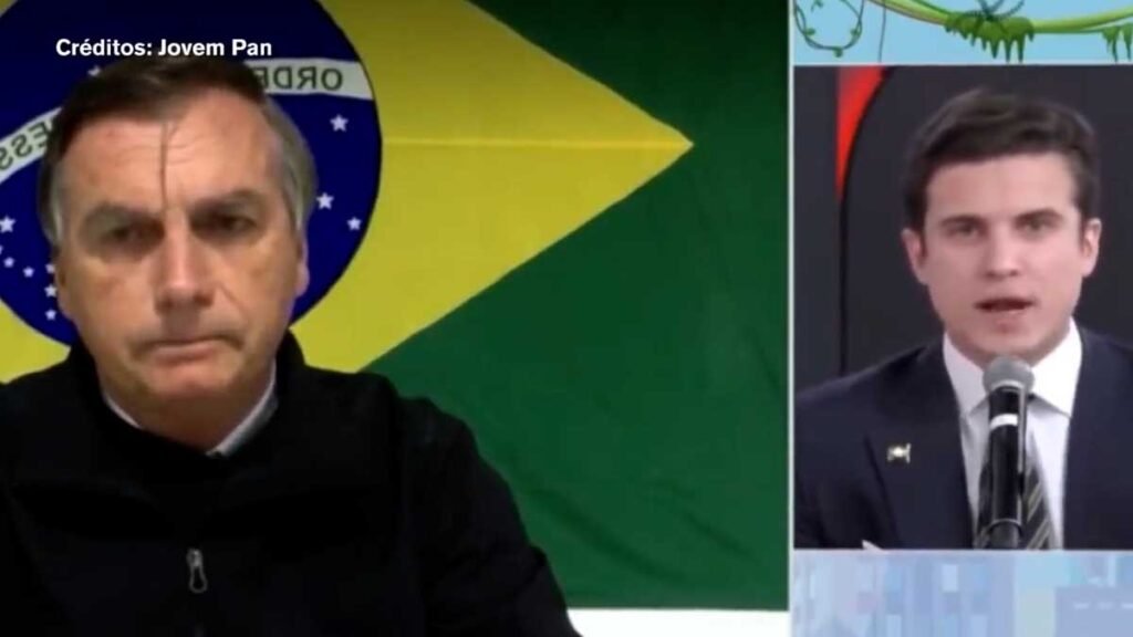 O presidente Jair Bolsonaro (sem partido) abandonou nesta quarta-feira (27) uma entrevista no programa "Pânico", na estreia da TV Jovem Pan News.