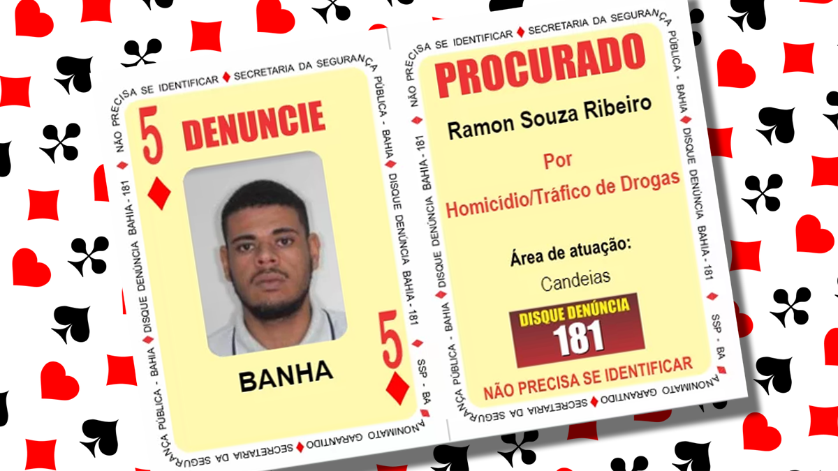 O 5 de Ouros do Baralho do Crime da Secretaria da Segurança Pública (SSP-BA) foi capturado por equipes da 10ª Companhia Independente da