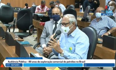 Nesta quarta-feira (15), durante audiência pública, na Assembleia Legislativa da Bahia (ALBA), sobre os "80 anos de exploração do petróleo no Brasil – do Candeias 1 ao pré-sal e política de preços dos combustíveis", o presidente do CEPE Stella Maris, Dejair Santana, voltou