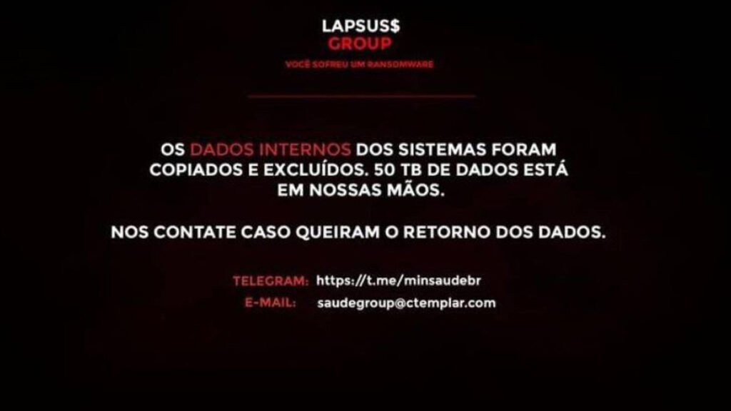 O site do Ministério da Saúde sofreu um ataque hacker na madrugada desta sexta-feira, 12, e saiu do ar. Plataformas como DataSUS, Painel