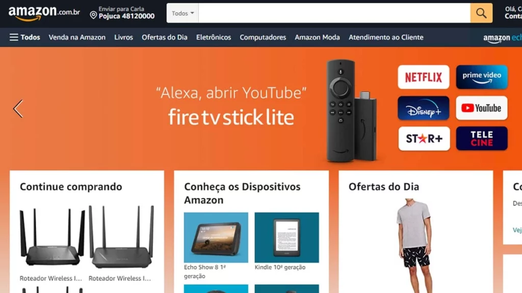 Um suposto erro no sistema no Amazon Brasil permitiu que clientes fizessem compras na plataforma com até R$ 800 reais de descontos, usando cupons acumulados.