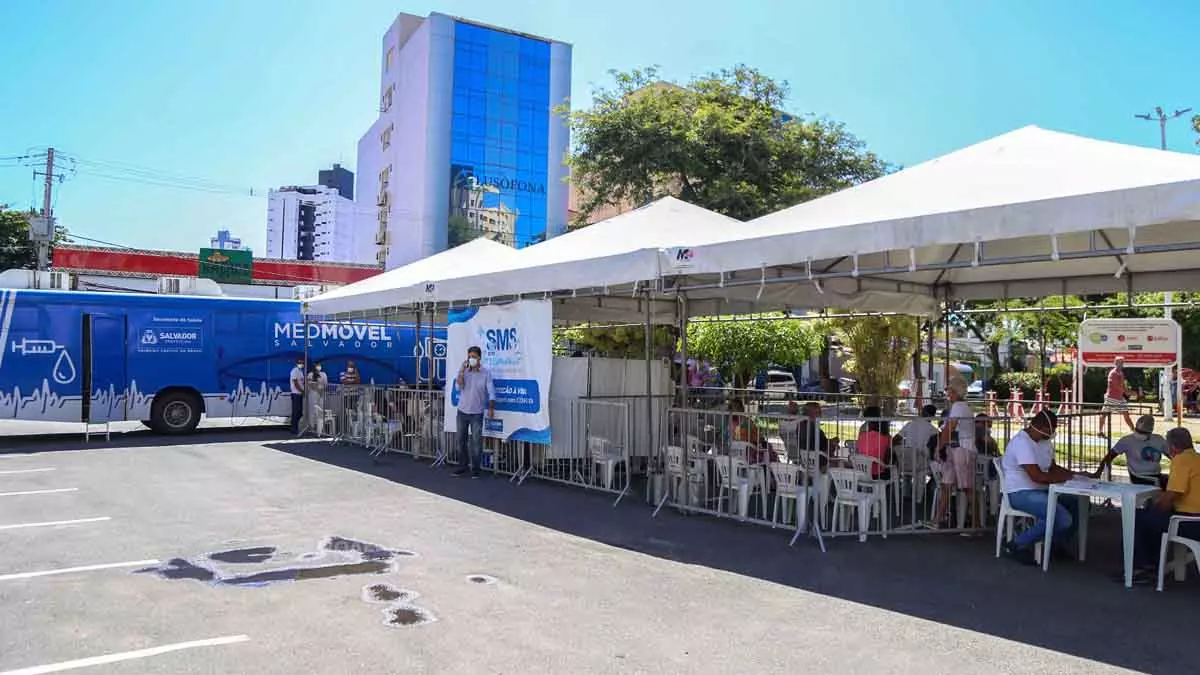 Desde a última terça-feira (11), os bairros da Pituba e Pernambués são as novas localidades a receberem os pontos de testagem rápida para