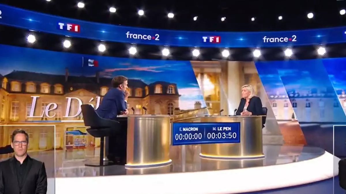 de Marine Le Pen durante o debate de quase três horas ao vivo na TV na noite de quarta-feira (20), havia um termo que Emmanuel Macron