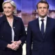 eleição presidencial que verá os eleitores optarem por dar a Emmanuel Macron mais cinco anos no cargo ou eleger Marine Le Pen.