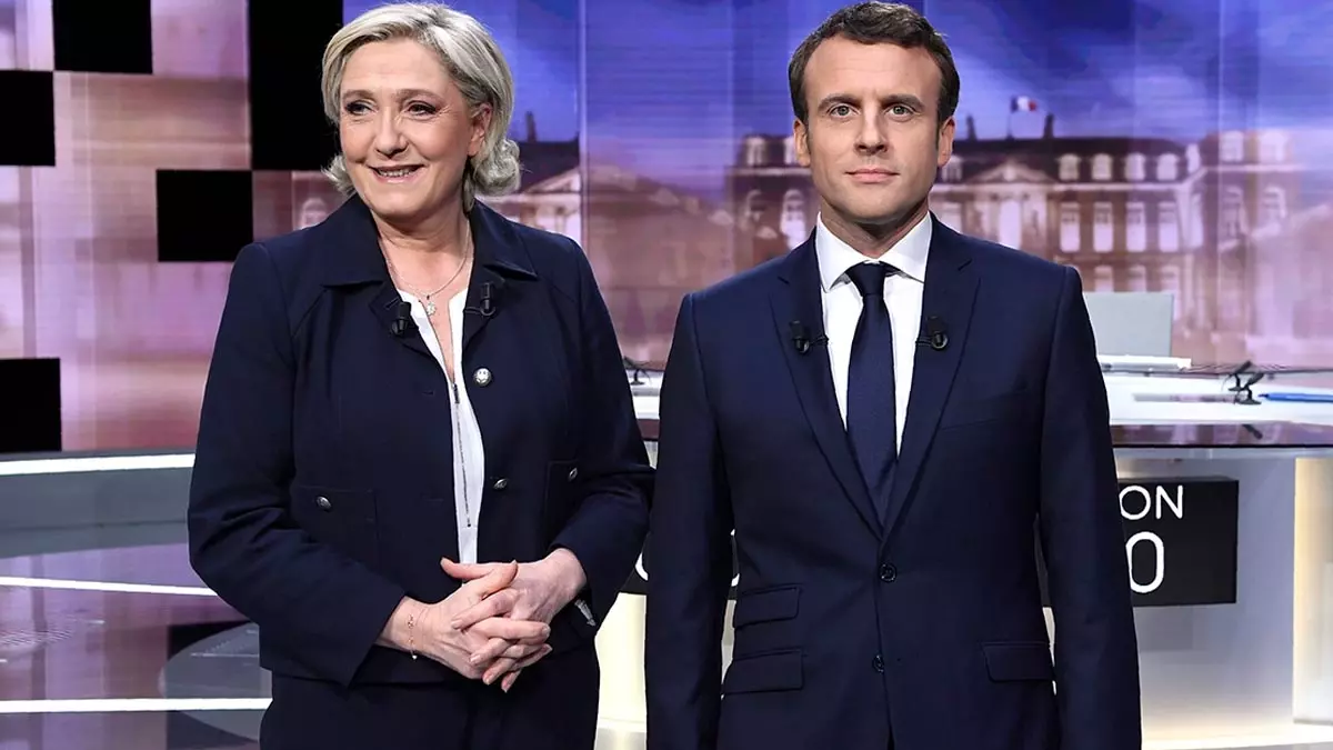 eleição presidencial que verá os eleitores optarem por dar a Emmanuel Macron mais cinco anos no cargo ou eleger Marine Le Pen.