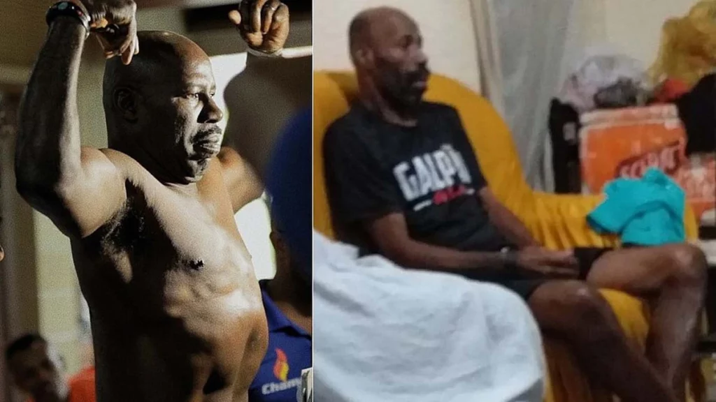 O ex-pugilista baiano Reginaldo Holyfield foi visto nesta terça-feira (10) irreconhecível na Unidade de Pronto Atendimento (UPA) de Brotas. Considerado um dos grandes ídolos do esporte baiano, ele está com a diabetes e depressão.