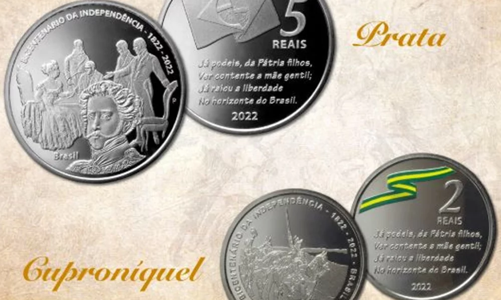 O Banco Central lançou, nesta terça-feira (26/7), duas moedas comemorativas, uma em prata e outra em cuproníquel, alusivas aos 200 Anos da Independência do Brasil. A cerimônia online foi transmitida ao vivo, às 15h, no canal do BC no Youtube, onde está disponível. 