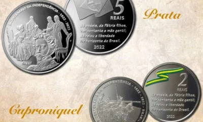 O Banco Central lançou, nesta terça-feira (26/7), duas moedas comemorativas, uma em prata e outra em cuproníquel, alusivas aos 200 Anos da Independência do Brasil. A cerimônia online foi transmitida ao vivo, às 15h, no canal do BC no Youtube, onde está disponível. 
