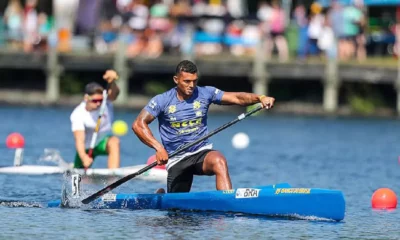 É mais um ouro pra Bahia, mais um ouro pro Brasil. Isaquias Queiroz conquistou o título do C1 500m no Campeonato