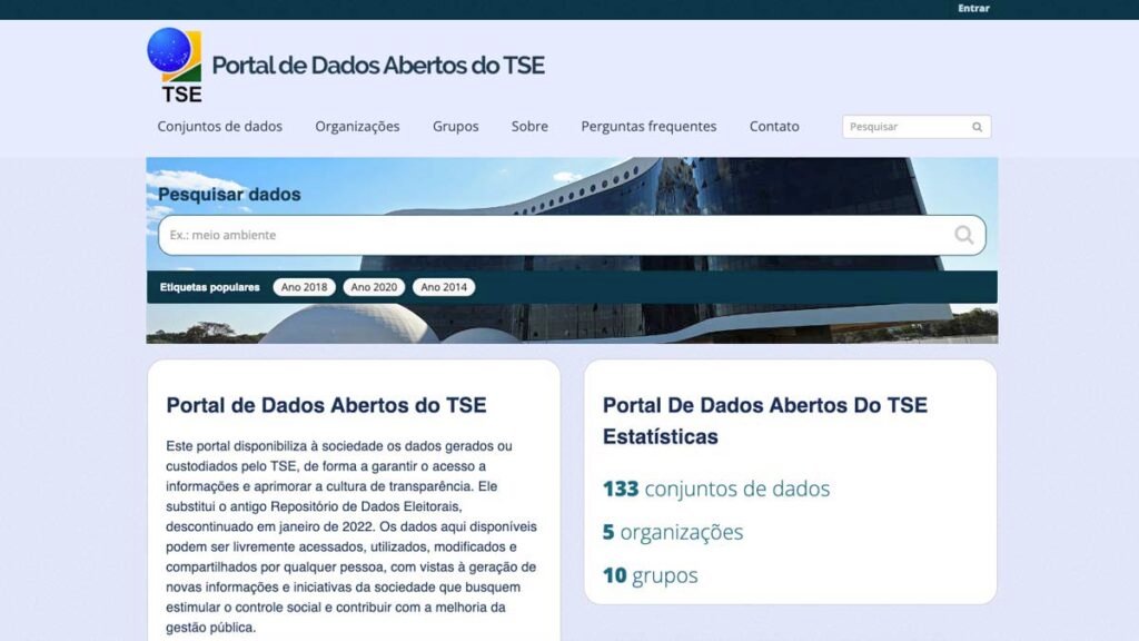 Superior Eleitoral (TSE) disponibiliza 16 conjuntos de dados com informações sobre as características do eleitorado brasileiro