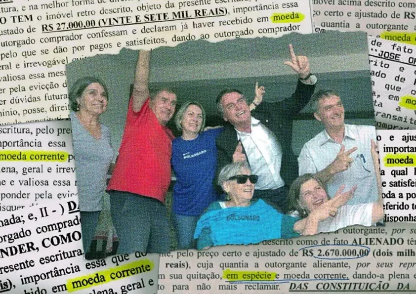 Quase metade do patrimônio em imóveis do presidente e candidato à reeleição Jair Bolsonaro (PL) e de seus familiares mais próximos foi construída nas últimas três décadas com uso de dinheiro em espécie, de acordo com levantamento patrimonial realizado e divulgado pelo UOL.