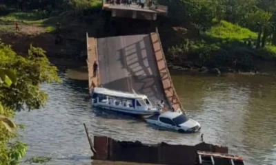 O desabamento de uma ponte sobre o Rio Curuçá, no Km 25 da BR-319, em Careiro, no estado do Amazonas, provocou a morte de três pessoas e feri