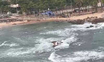 Policiais militares do Grupamento Aéreo (Graer) resgataram, no final da tarde desta terça-feira (11), um turista inglês que não conseguia