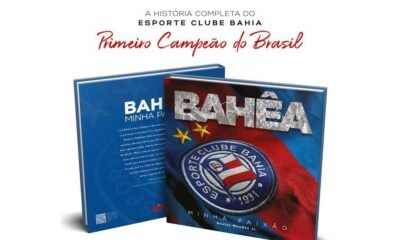 O livro “Bahêa, Minha Paixão – Primeiro Campeão do Brasil”, do jornalista baiano Nestor Mendes Jr., com apresentação de Mário Kertész,