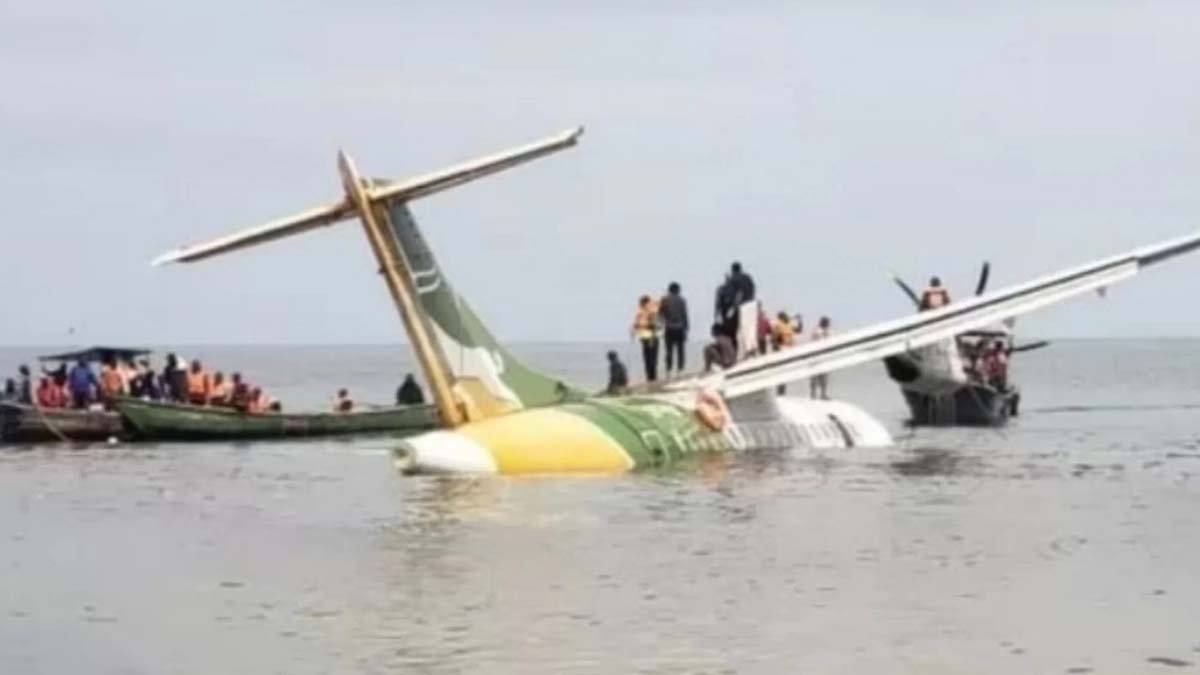 Pelo menos 19 pessoas morreram depois que um avião caiu no Lago Vitória, na Tanzânia, durante o mau tempo, pouco antes de
