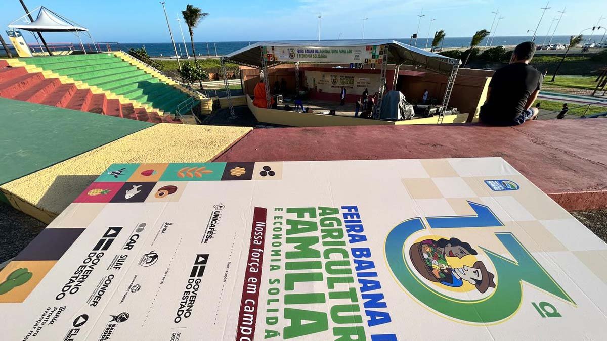 Já está quase tudo pronto para a 13ª Feira Baiana da Agricultura Familiar e Economia Solidária, o maior evento da agricultura familiar