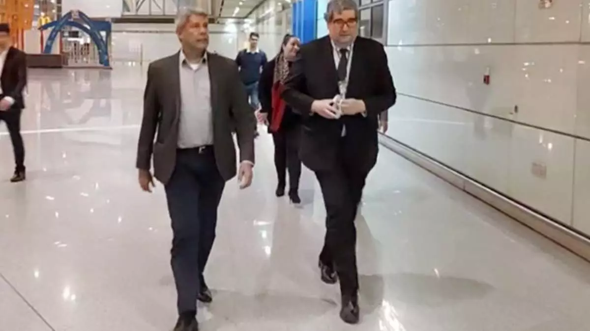 O governador Jerônimo Rodrigues desembarcou em Pequim, por volta das 12h30 desta sexta-feira (31), horário de Brasília, e 23h30,