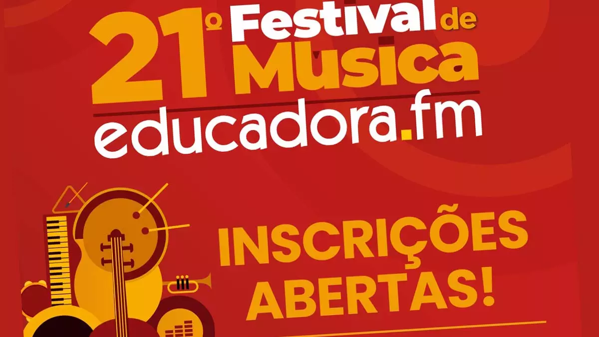 A Rádio pública da Bahia abre nesta segunda-feira (12), as inscrições para o 21° Festival de Música Educadora FM. O edital está