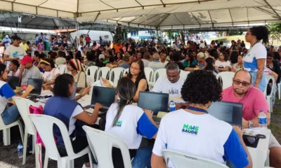 Uma multidão compareceu no primeiro dia de mais uma etapa do Mutirão de Cirurgias, neste domingo (30), desta vez na