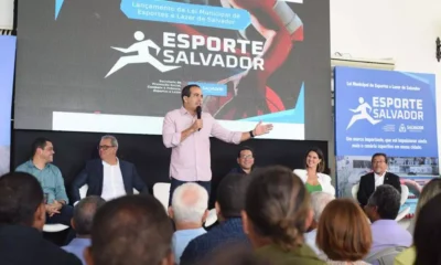 destinados para estimular a prática de esportes e formação de novos atletas e paratletas em Salvador. A Prefeitura apresentou