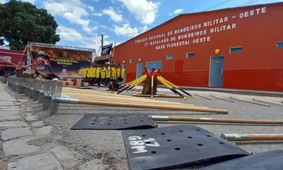 em todo o estado, o Corpo de Bombeiros também inaugurou na manhã desta quarta-feira (23), a Base Florestal do Oeste. 