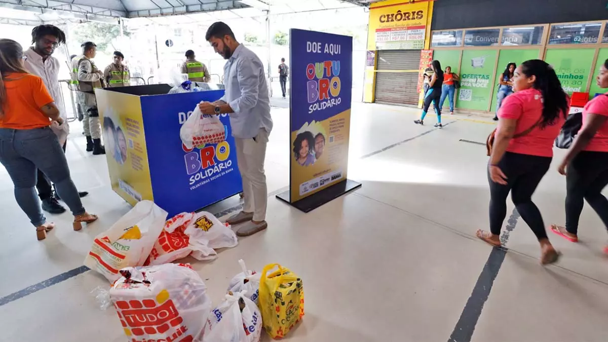 Nesta sexta-feira (13), a Campanha Outubro Solidário, promovida pelas Voluntárias Sociais da Bahia (VSBA), ganhou um novo ponto