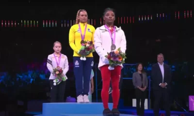 A ginasta Rebeca Andrade escreveu mais um capítulo glorioso na história da ginástica artística brasileira neste sábado (7).