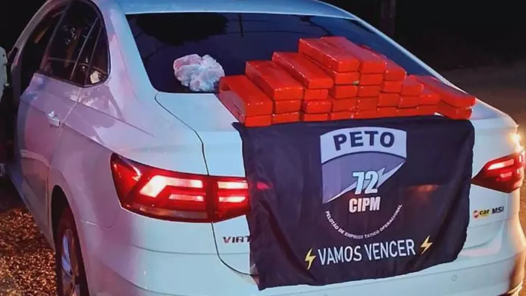 Trinta quilos de maconha que partiram de Salvador para o Sul do estado foram interceptados em ação da Força Integrada de Combate