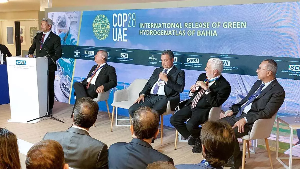 da economia. Neste sábado (2), o governador Jerônimo Rodrigues lançou o Atlas do Hidrogênio Verde, durante a COP-28,