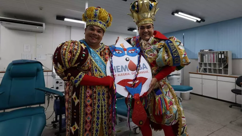 Durante o Carnaval, de 9 a 14 de fevereiro (exceto no domingo), a Hemoba funcionará em horário especial em Salvador para