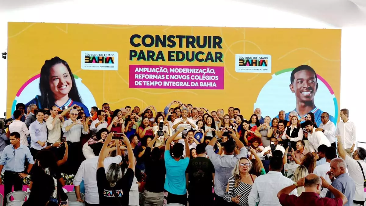 projeto "Construir para Educar”. A iniciativa foi lançada pelo governador Jerônimo Rodrigues, na manhã desta quinta-feira (14),