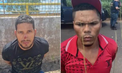 Os dois fugitivos da penitenciária de segurança máxima de Mossoró, no Rio Grande do Norte, foram recapturados nesta quinta-feira (4),