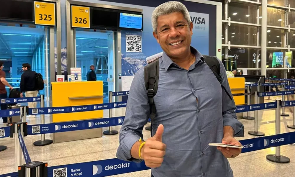 O governador Jerônimo Rodrigues embarcou, na noite deste sábado (11), para uma missão oficial na Europa, onde,
