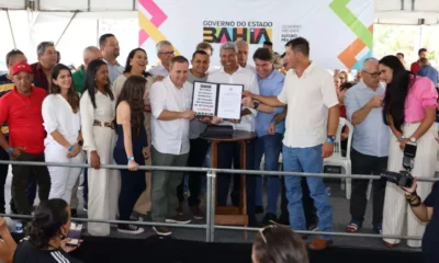 Rodrigues chegou ao município de Lajedão para autorizar obras e realizar importantes entregas que beneficiarão a