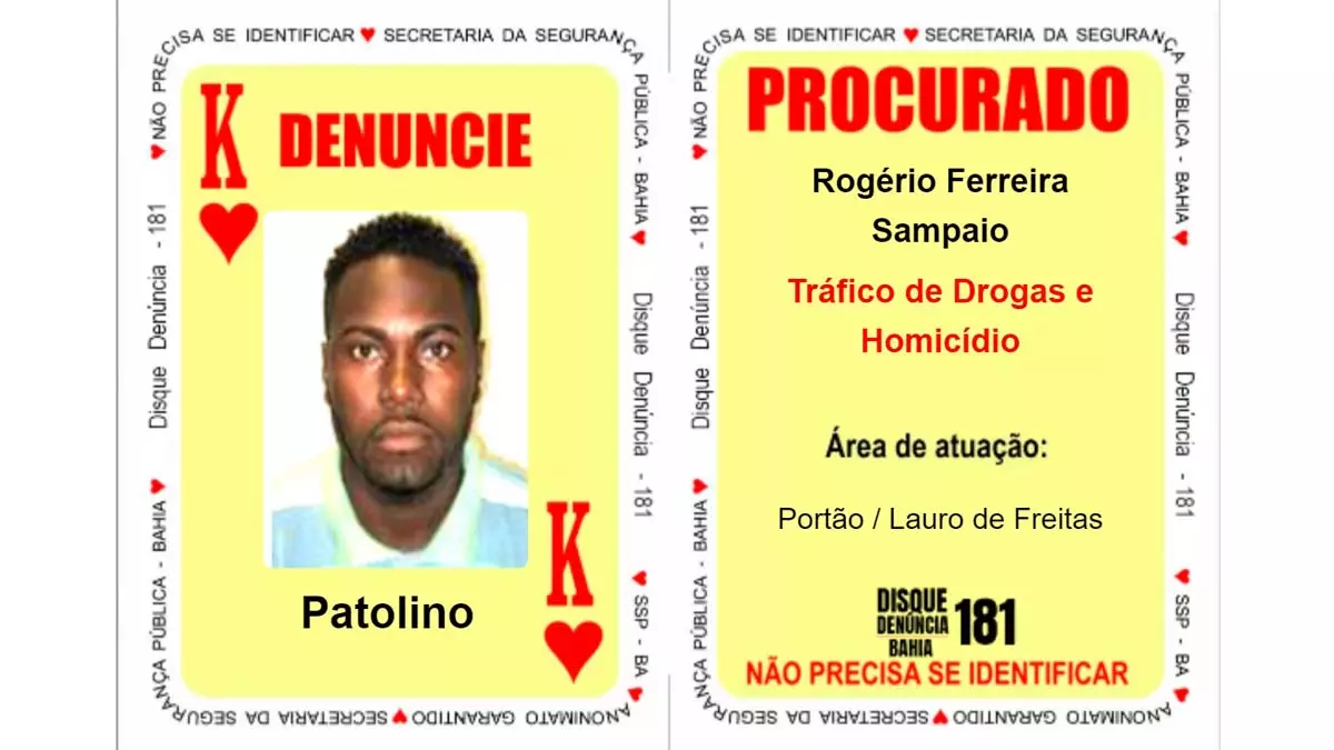 Polícias Militar da BA e Civil de Sergipe culminou na localização, nesta quarta-feira (31), do ex-Rei de Copas do Baralho do Crime